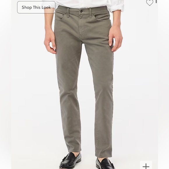 J crew dusty charcoal Slim-fit garment-dyed five-pocket pant - Picture 1 of 6